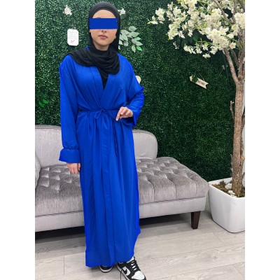 blue Medina Silk Kimono